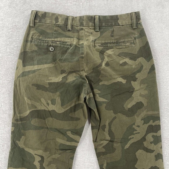 Old Navy Pants Mens 29X30 Green Camouflage Print Ultimate Slim Straight Leg Camo - Picture 8 of 15